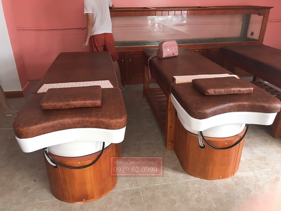 Giường gỗ spa cao cấp