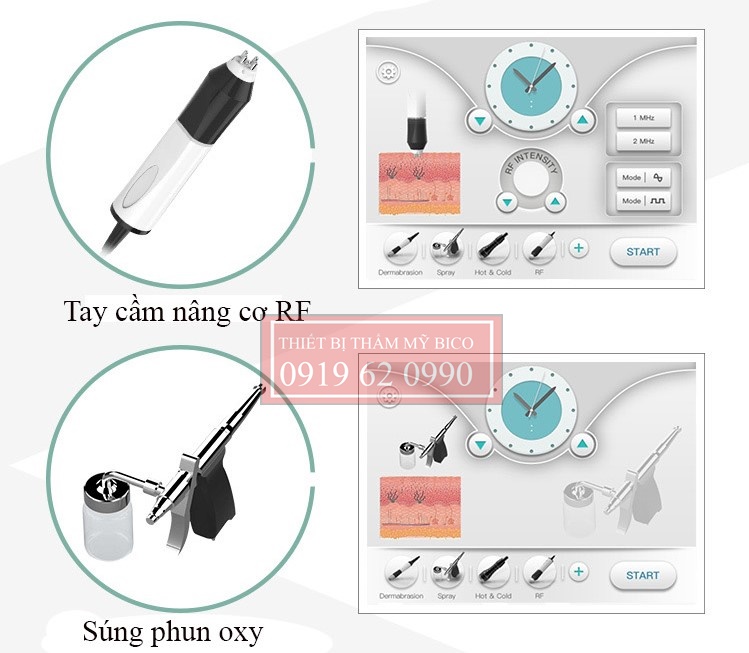 Cách sử dụng Máy aqua peeling 6in1