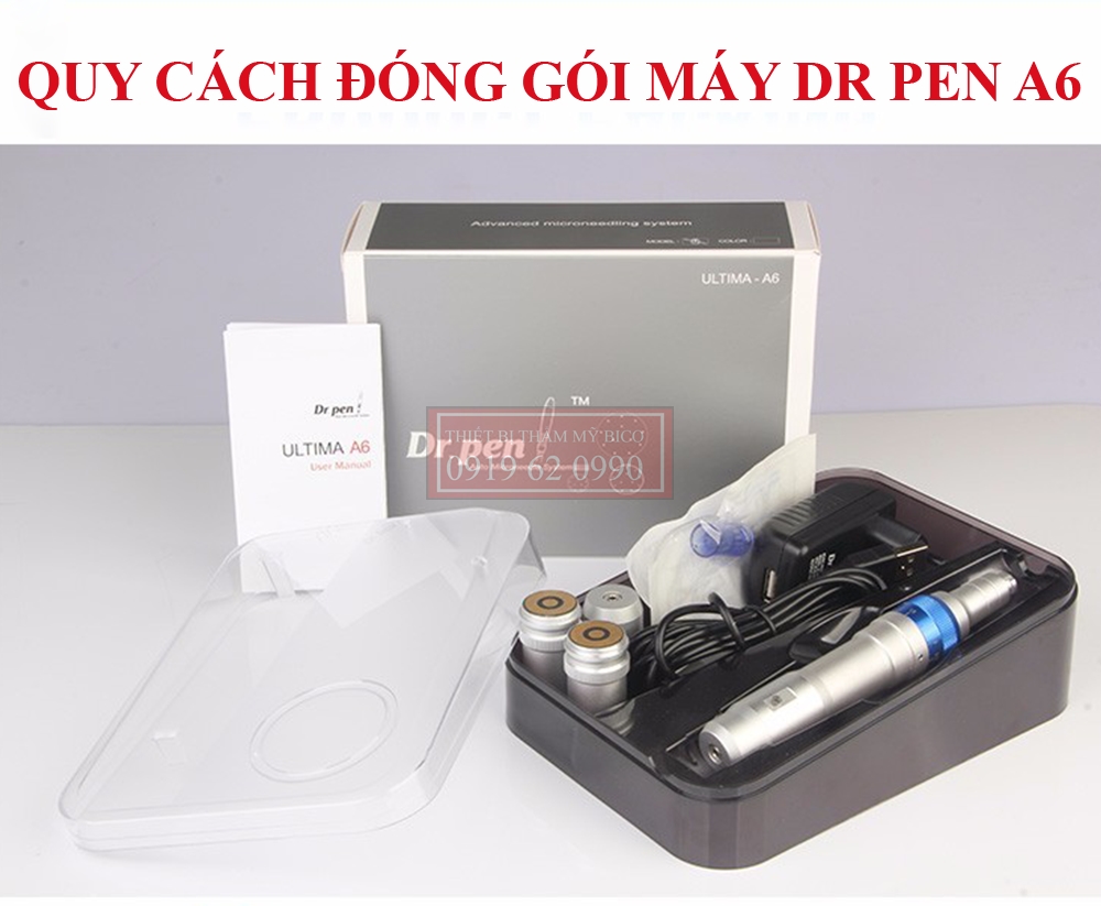 Máy Lăn Kim Dr Pen A6 Cho Spa Lăn Kim Cấy Tảo Hàng ✔️ Chính Hãng Hàn Quốc