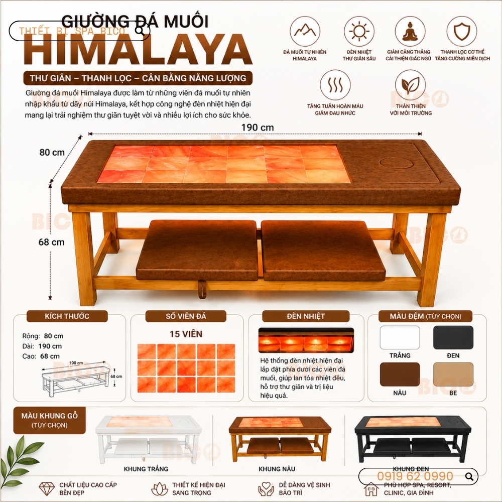 Giường Đá Muối Himalaya