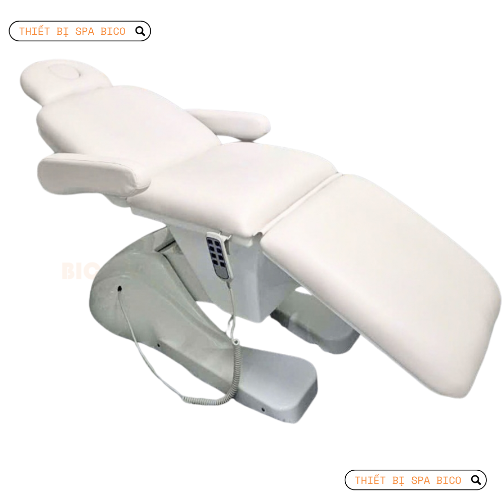 Giường Spa Chỉnh Điện 3 Động Cơ&nbsp; Mầu Trắng GD001