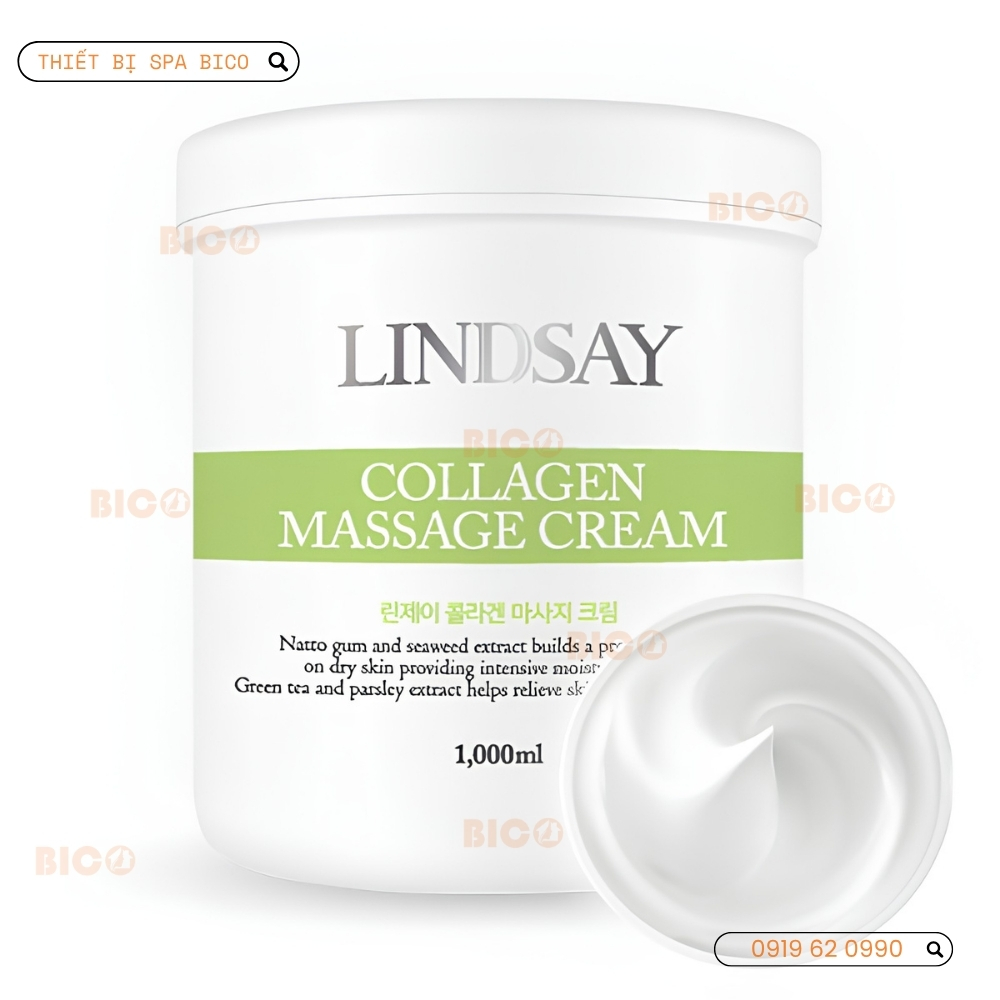 kem massage collgen lindsay 1000ml