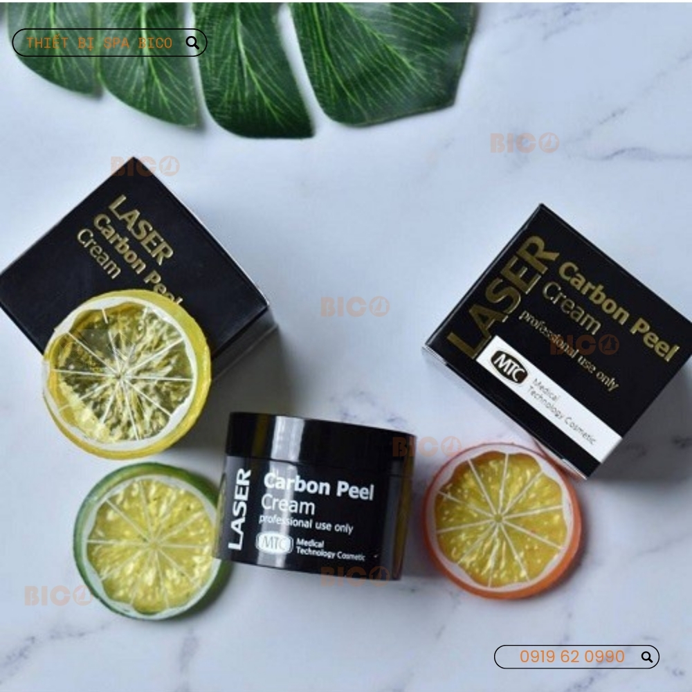 Kem than hoạt tính trẻ hóa da Laser Carbon Peel Cream MTC Skin.