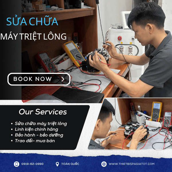 [Báo Giá] Dịch Vụ Sửa Chữa Máy Triệt Lông Lấy Ngay