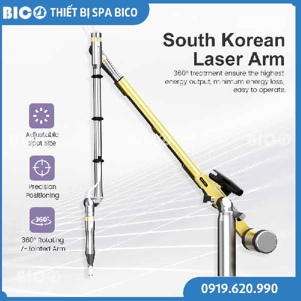 Máy Laser Trục Khuỷu Xóa Xăm Pico Iris Chính Hãng
