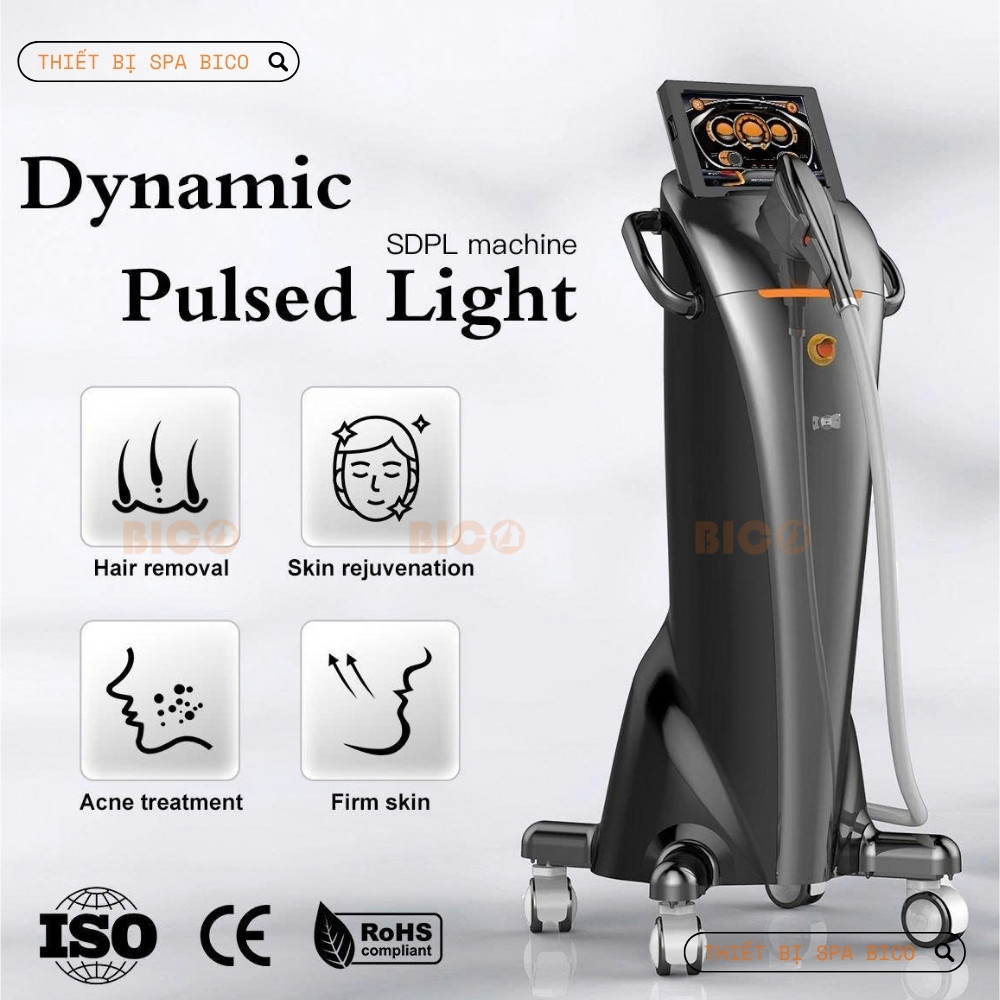 Máy Dynamic Pulsed Light SDPL cho spa hỗ trợ triệt lông trẻ hóa da trị mụn và làm săn chắc da