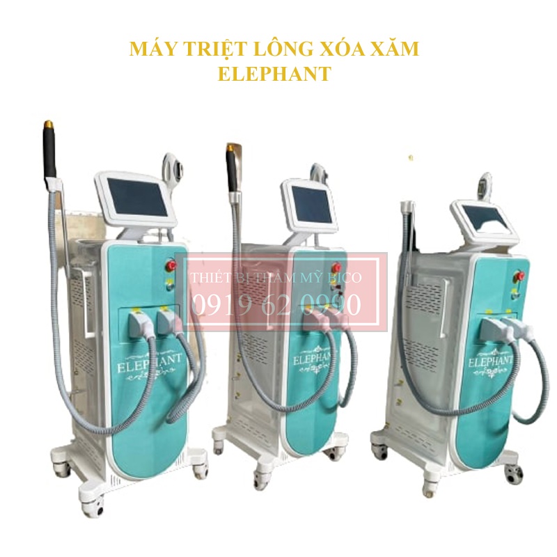 Máy Triệt Lông Xóa Xăm 2in1 Elephant Chính Hãng - Máy Triệt Lông Xóa Xăm Elenphant