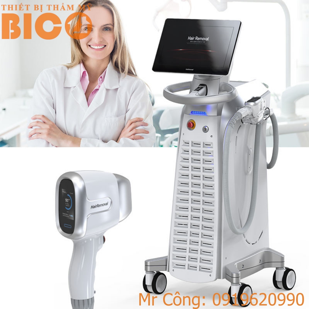 Máy Triệt Lông Diode Laser 808nm Taibo BICO 3 Bước Sóng Chính Hãng