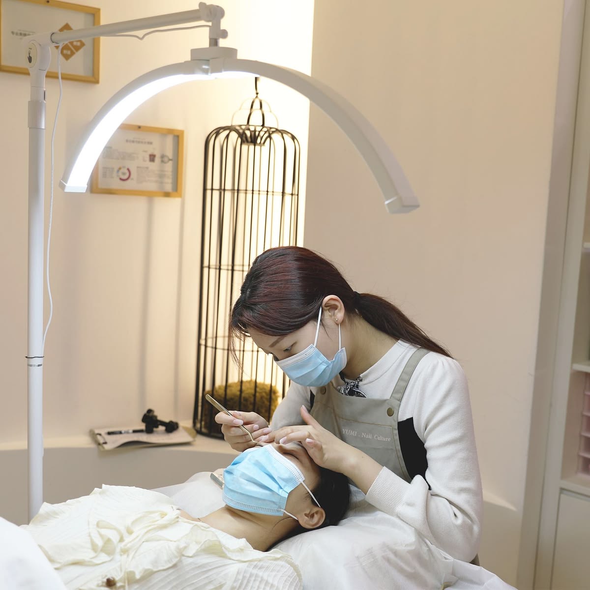 giường nối mi cho spa