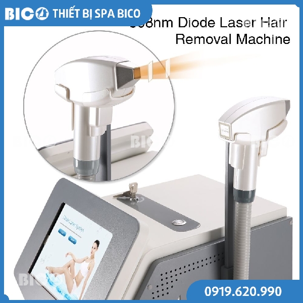 Máy triệt lông diode laser hr sử dụng bước sóng 808nm