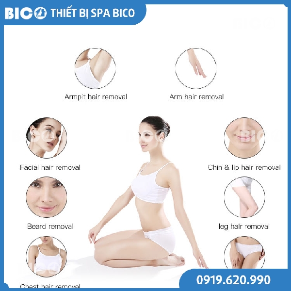 Máy triệt lông diode laser hr triệt toàn bộ cơ thể