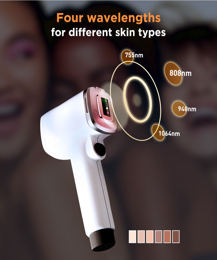 Máy triệt lông diode laser ADSS sử dụng 4 bước sóng khác nhau