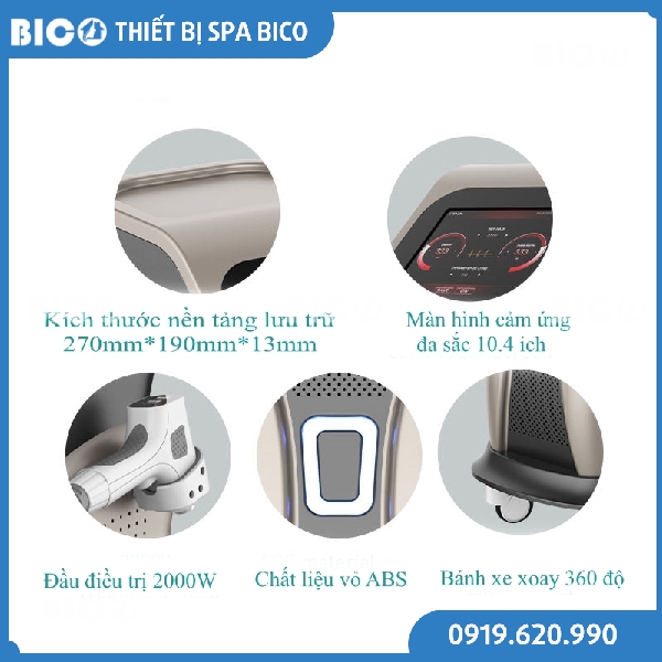 Máy Triệt Lông Diode Laser Sanhe 808nm&nbsp;