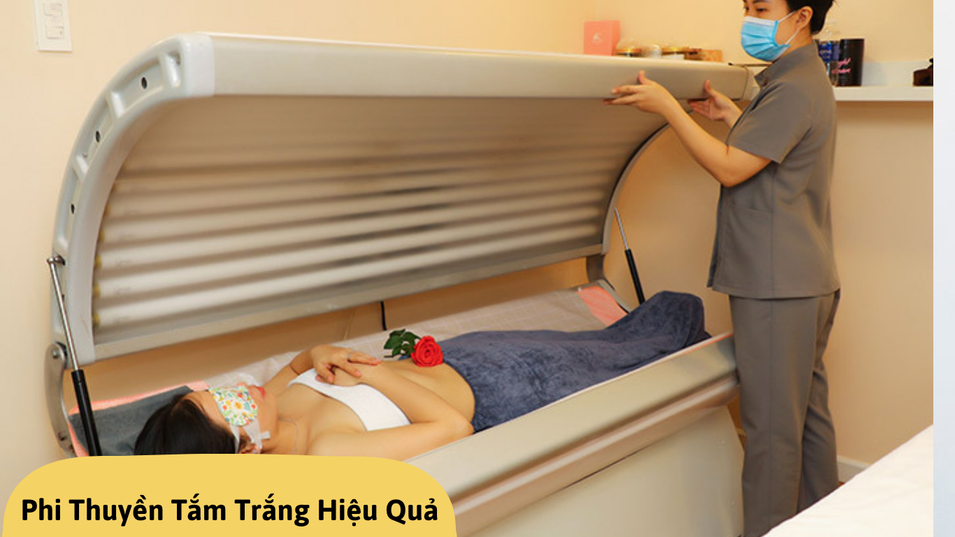 Tắm trắng bằng phi thuyền tắm trắng Collagen