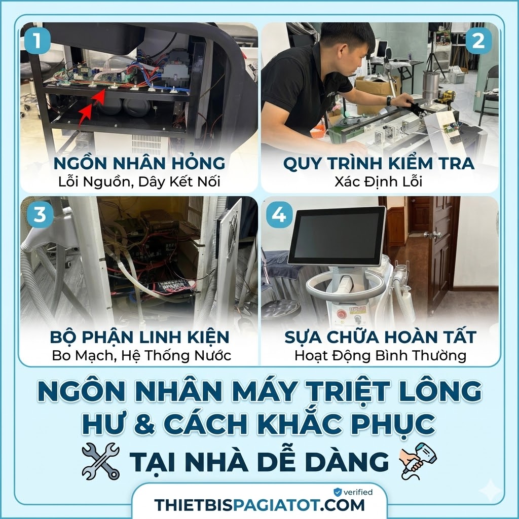 Nguyên Nhân Máy Triệt Lông Hư &amp; Cách Khắc Phục Tại Nhà