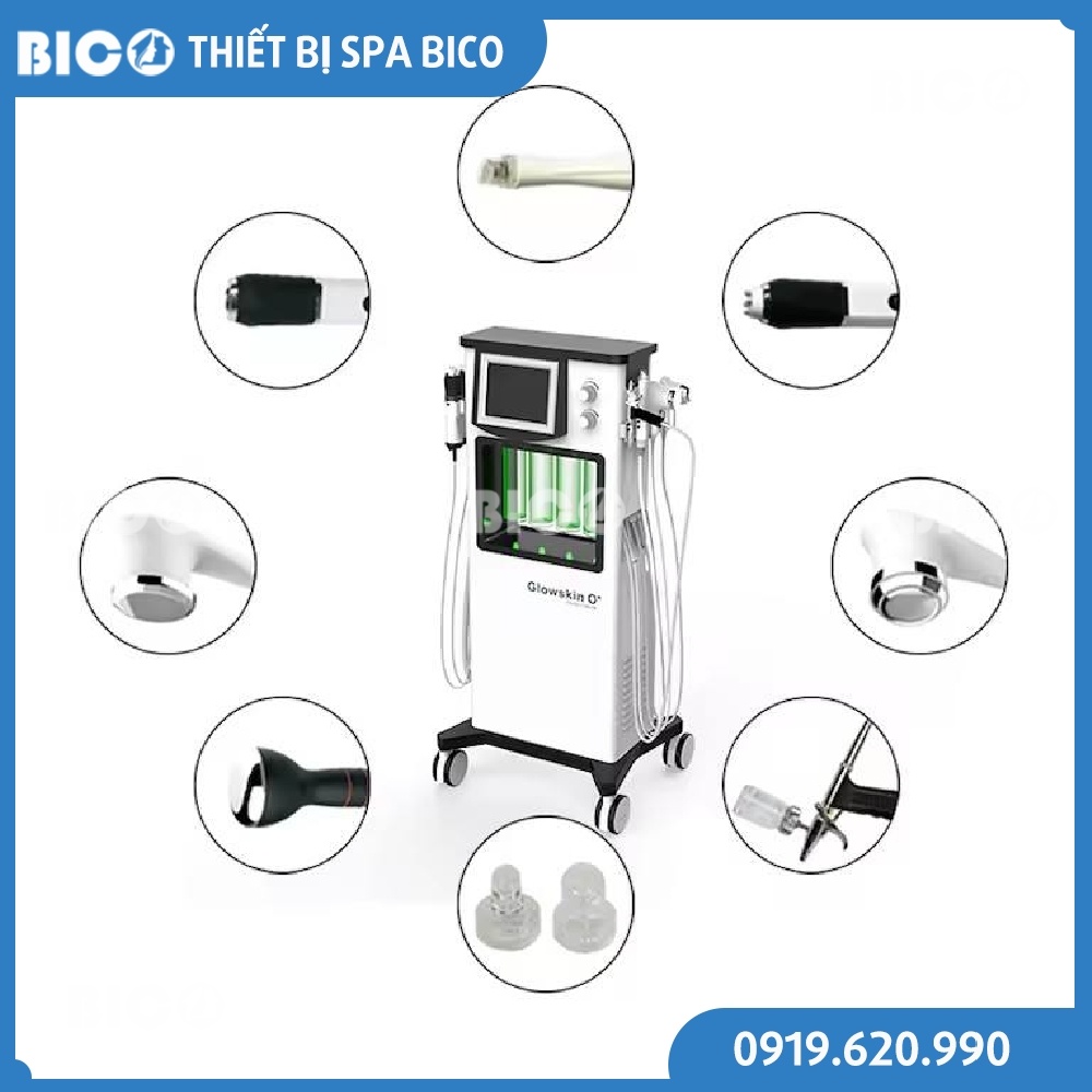Máy Chăm Sóc Da Đa Năng Aqua Peeling 6in1 GlowSkin O+