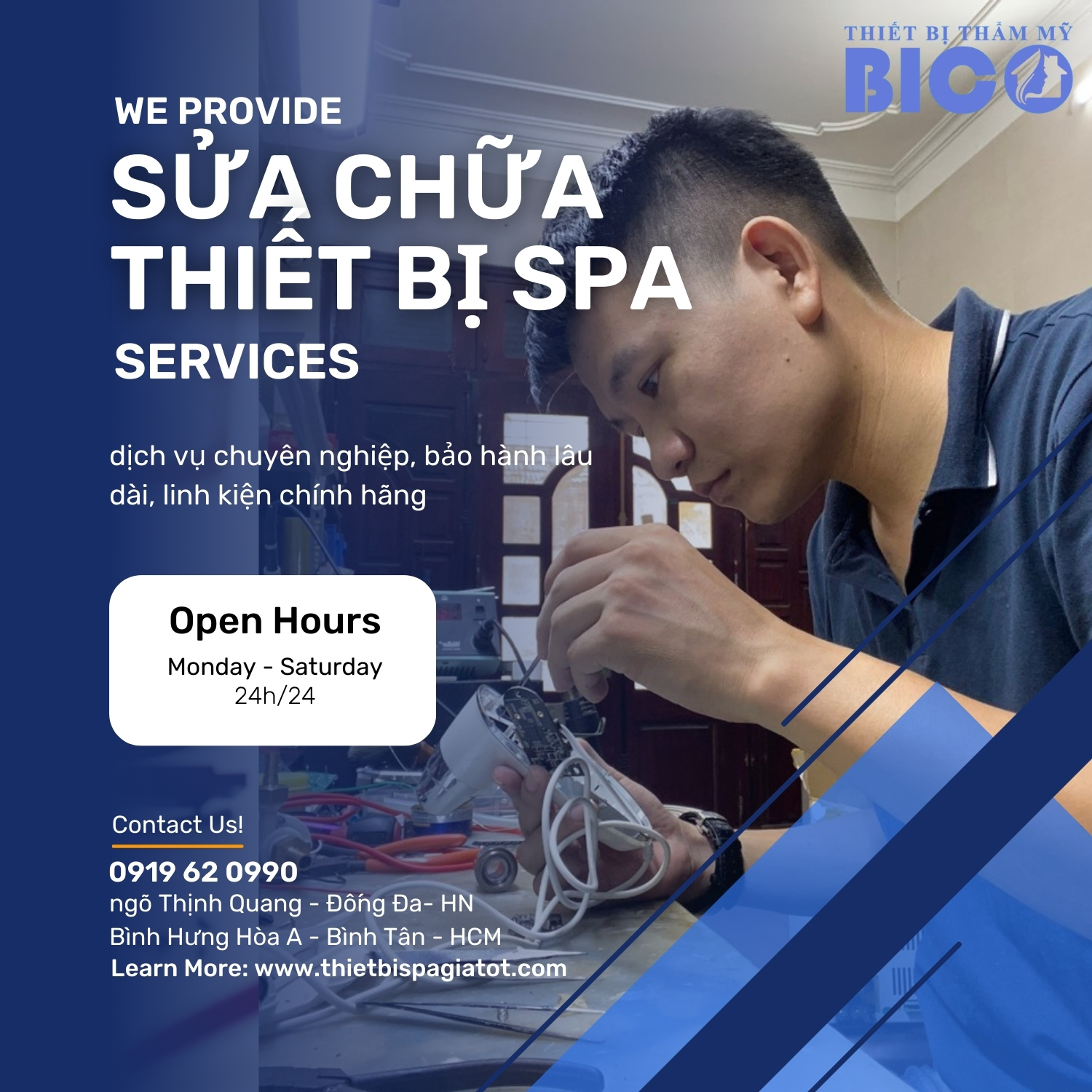 Dịch Vụ Sửa Chữa Máy Triệt Lông Cho Spa Tại Nhà Lấy Ngay