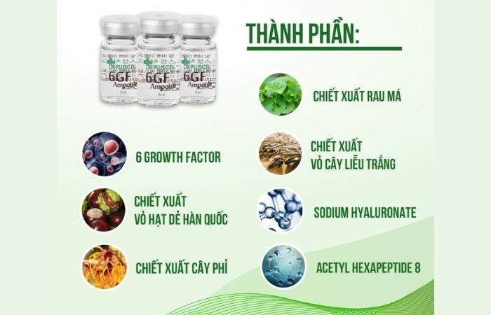 Thành phần của tế bào gốc 6GF Dr Pluscell