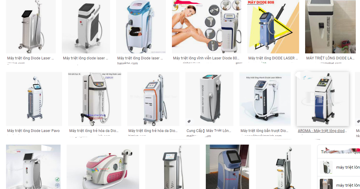 Thay xung máy triệt lông diode laser