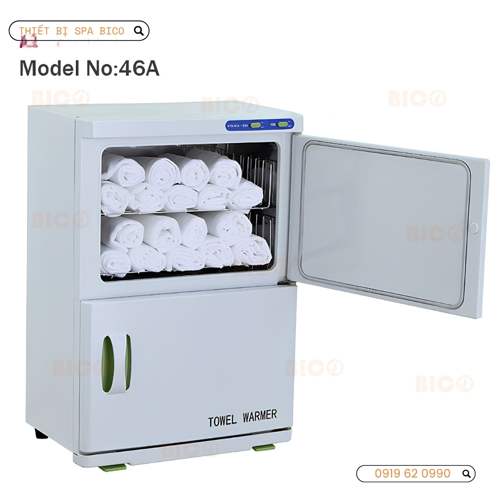 Tủ Hấp Khăn 2 Tầng Cao Cấp Cho Spa 46A