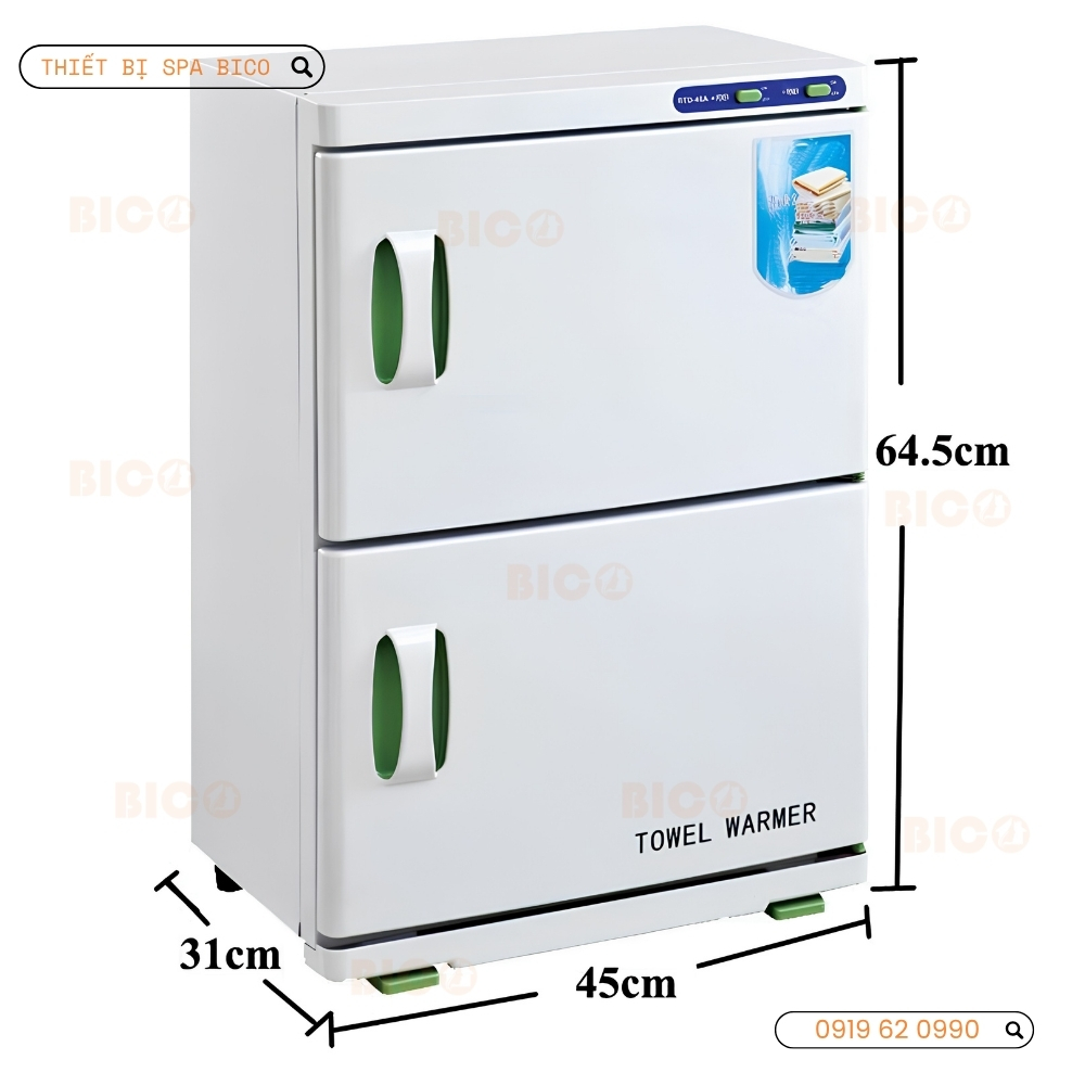 Tủ Hấp Khăn 2 Tầng Cao Cấp Cho Spa 46A