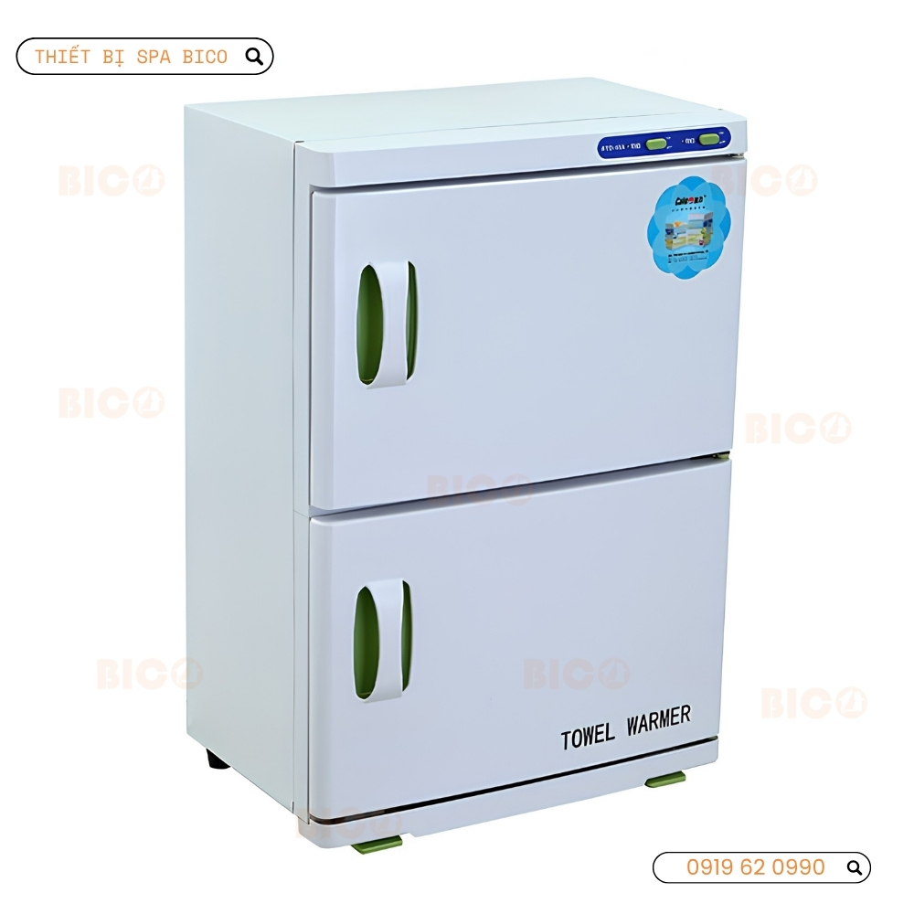 Tủ Hấp Khăn 2 Tầng Cao Cấp Cho Spa 46A